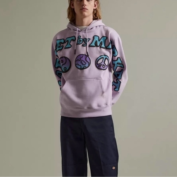 Urban Outfitters Market Lock Peace Hoodie Sweatshirt - Picture 3 of 5